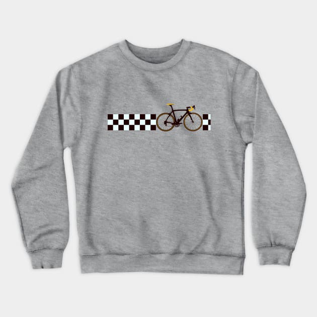 Bike Stripes Finish Line Crewneck Sweatshirt by sher00